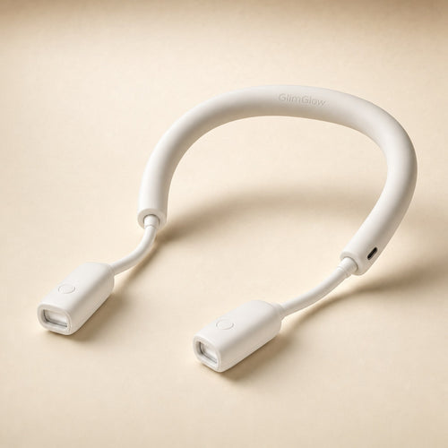 GlimGlow Stitch Light in Soft White - three-quarter studio view