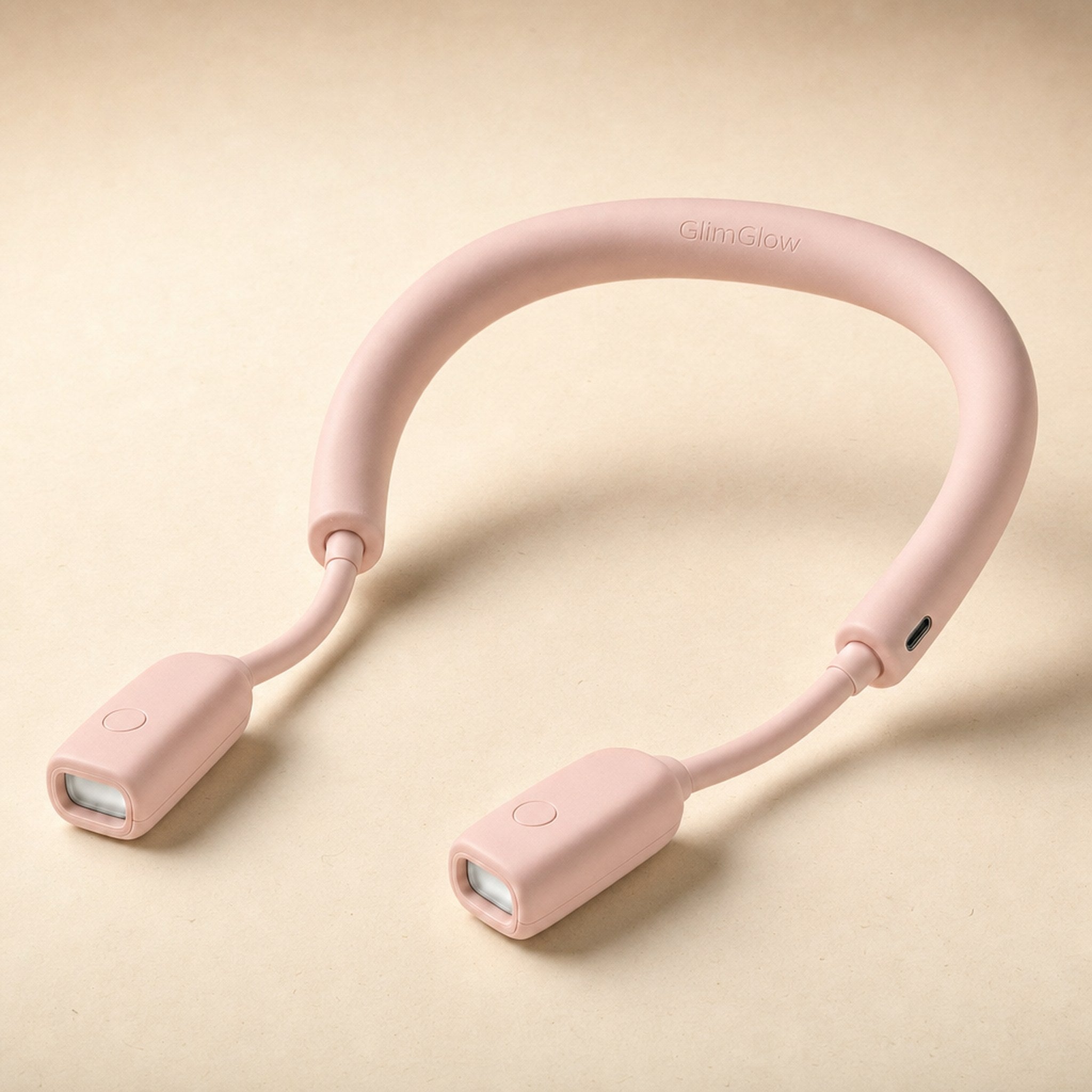 GlimGlow Stitch Light in Blush Pink - front view