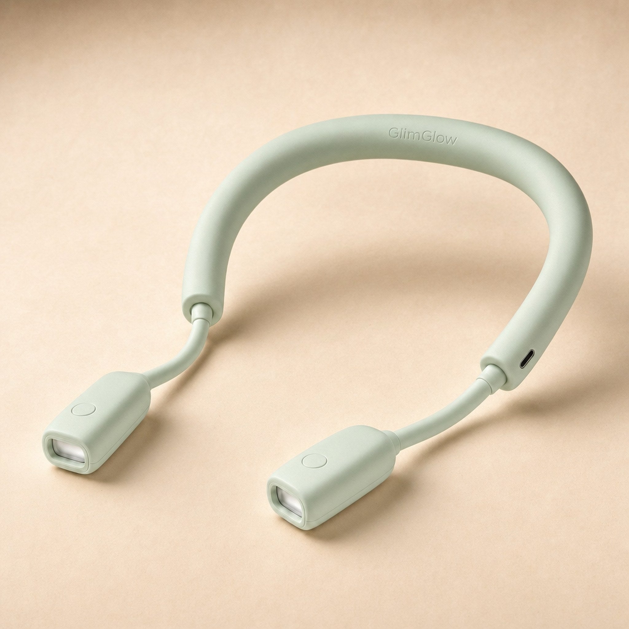 GlimGlow Stitch Light in Soft Mint - front view